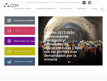 Tablet Screenshot of ccm.cl